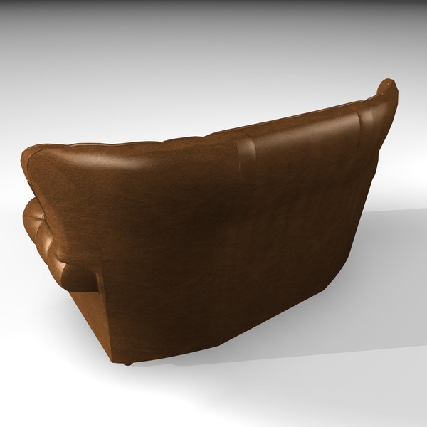 3d model devon 2 seater leather chair - DEVON 2 SEATER LEATHER CHAIR by Carrara1
